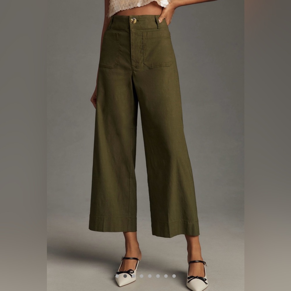 The Colette Magic Fabric Crop Wide Leg Pant by Maeve - 29